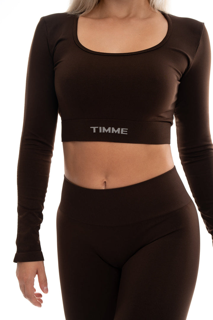 Crop top s dlouhým rukávem Seamless Skin 2.0 TIMME